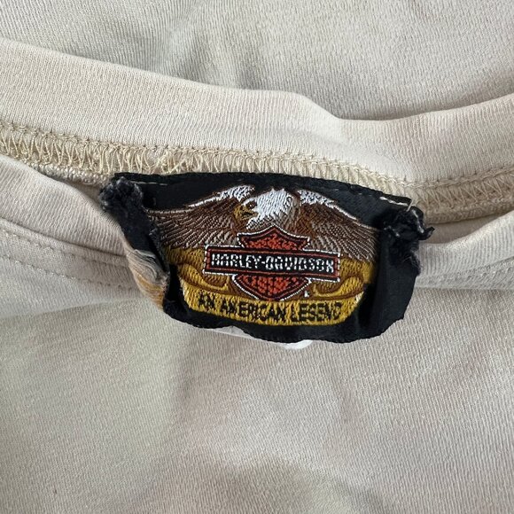Rare Vintage Harley Davidson Made In The USA Long Sleeve T-Shirt Tee Oversized - Picture 7 of 12